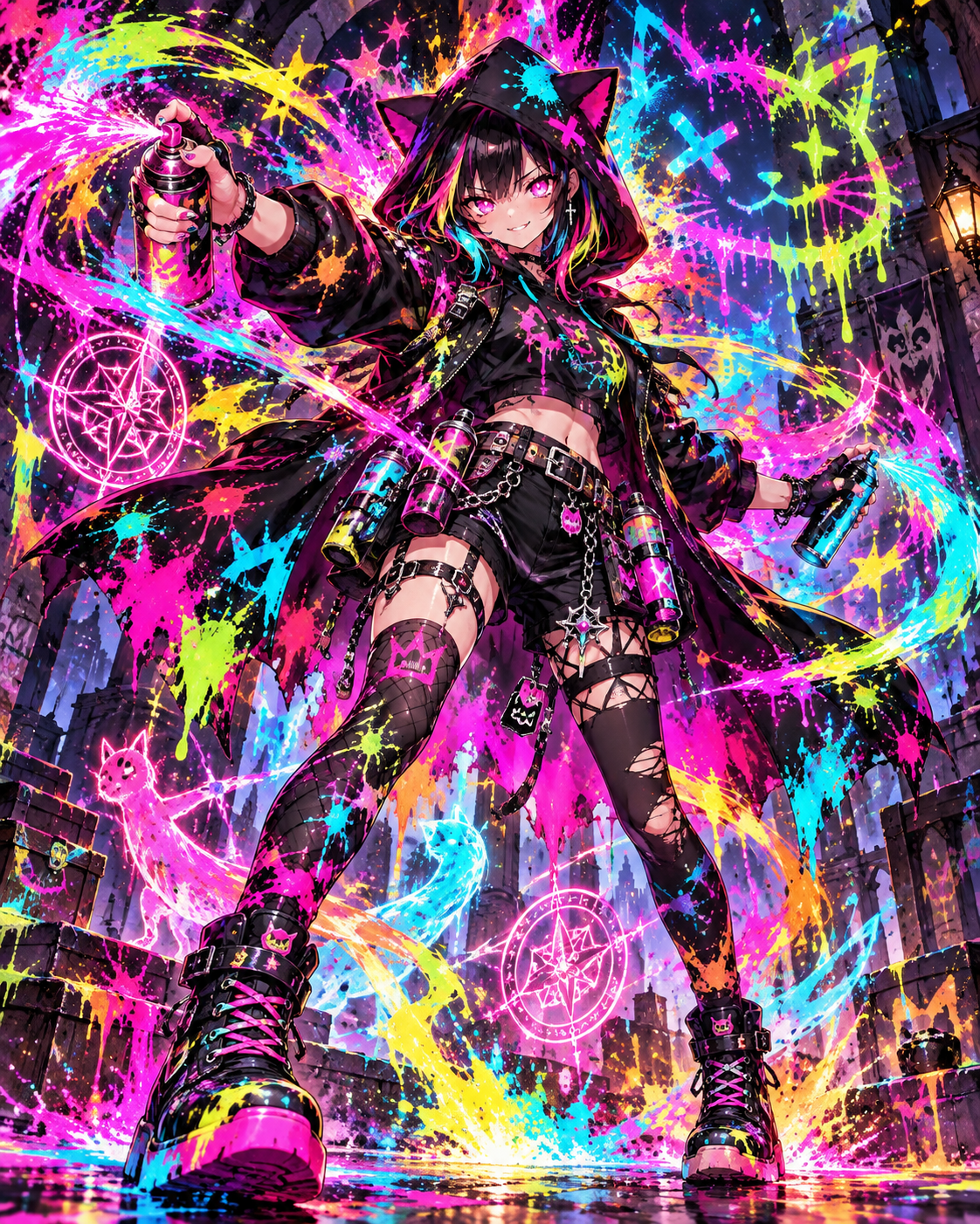 Spray-Paint Bard in action