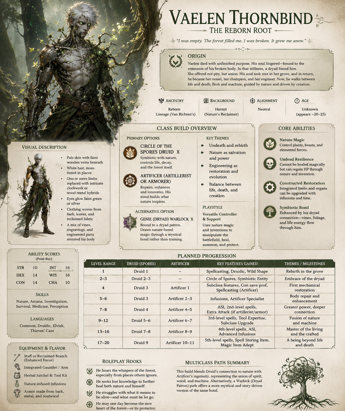 Vaelen Thornbind - Build Sheet